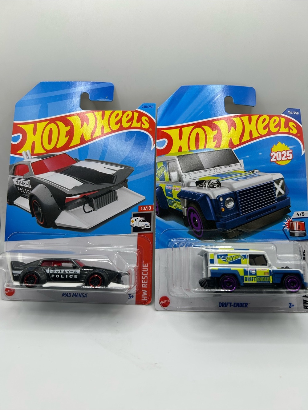 Hot Wheels Mad Manga & Drift-Ender 🚔 Bundle 🔥🛞